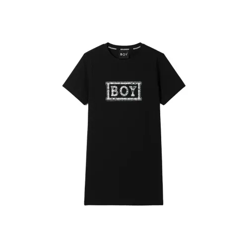Boy London Short Sleeved Dress Women's Black