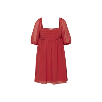 ARITZIA Wilfred Circus Dress Short-Sleeved Dresses Women's Barberry Red
