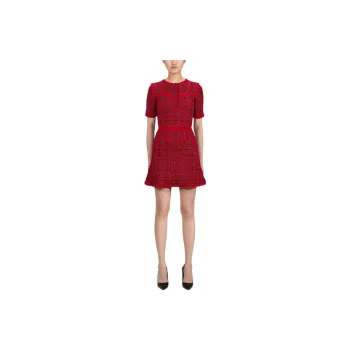 Self portrait Short Sleeved Dresses Women's Red