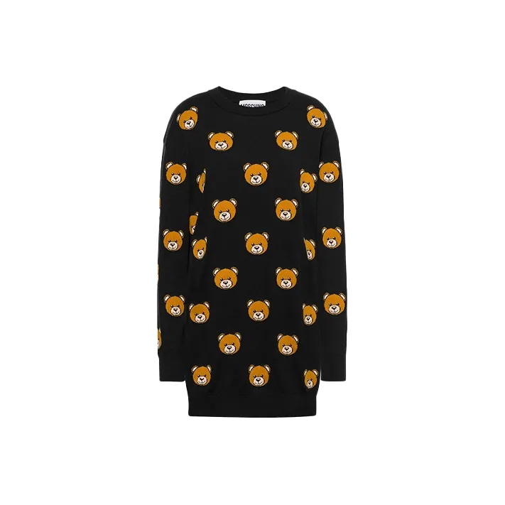 MOSCHINO Long Sleeved Dresses Women's Black-0