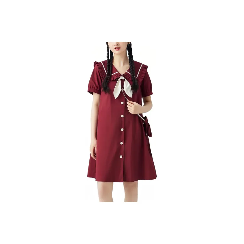 ZIHAN Short-Sleeved Dresses Women's-2