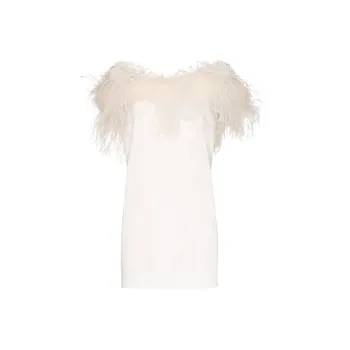 SAINT LAURENT Sleeveless Dress Women's White
