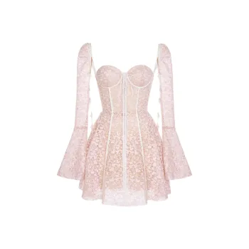 MONTSAND SS24 Jaliyah Dress Long-Sleeved Dresses Women's Pink