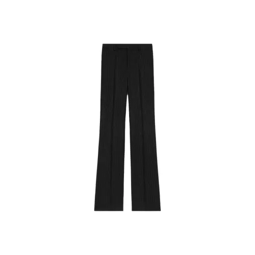 CELINE Françoise Pants In Striped Wool Flannel