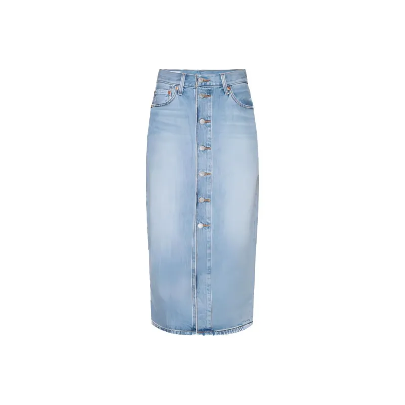 Levis Denim Long Skirts Women's Denim-0