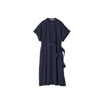 UNIQLO Short Sleeved Dresses Women's Navy Blue