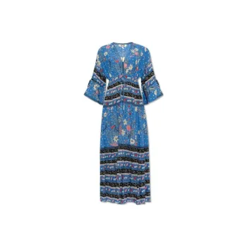 DVF Diane Von Furstenberg Long Sleeved Dress Women's Blue