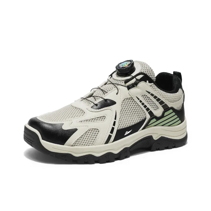 Kuding Hiking / Trekking Shoes Men Low Top White/Beige-4