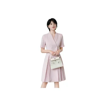 ONE SHALLOW Short Sleeved Dresses Women's Pink