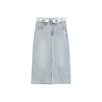 QUIET ANGEL Denim Long Skirts Women's