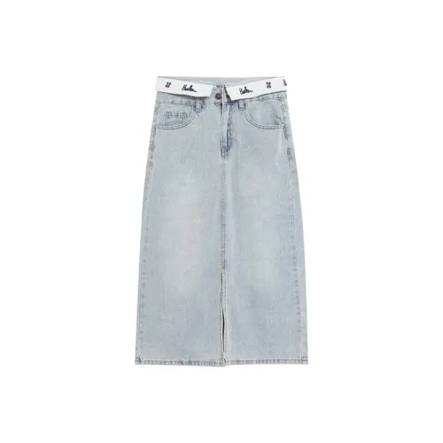 QUIET ANGEL Denim Long Skirts Women's