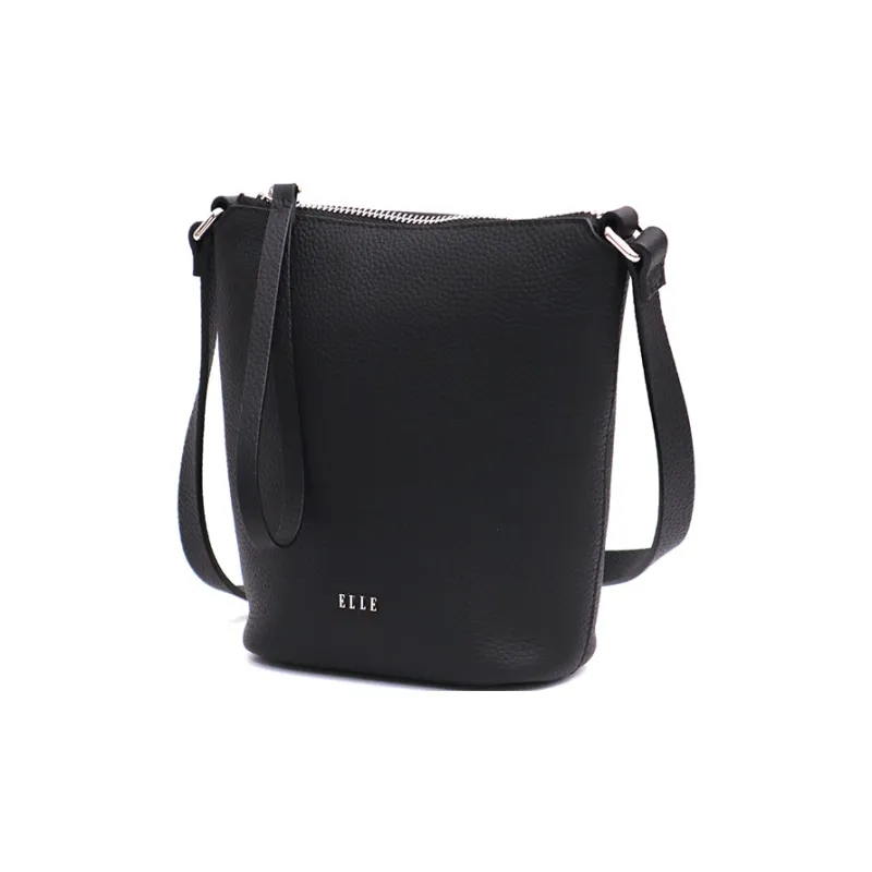 ELLE Top Grain Cow Leather Tote Crossbody Bag Regular Women's White/Pink-11