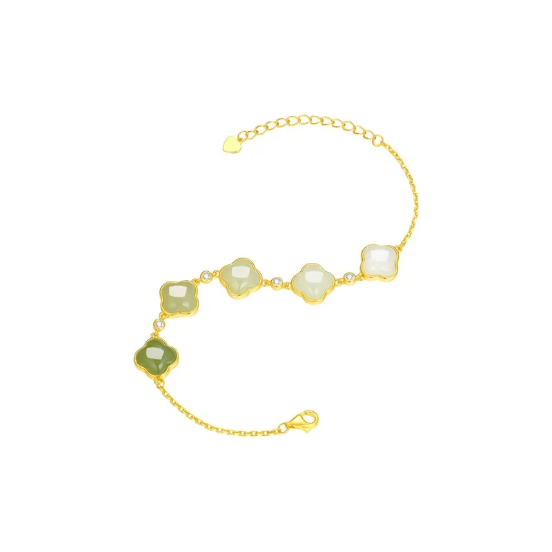 CHOW TAI SENG Hetian Jade Bracelets Green Jade Women's-1