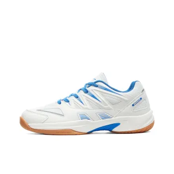 Warrior Wear resistant, Lightweight, Breathable, And Non slip. Low Top Badminton Shoes Men's White Blue