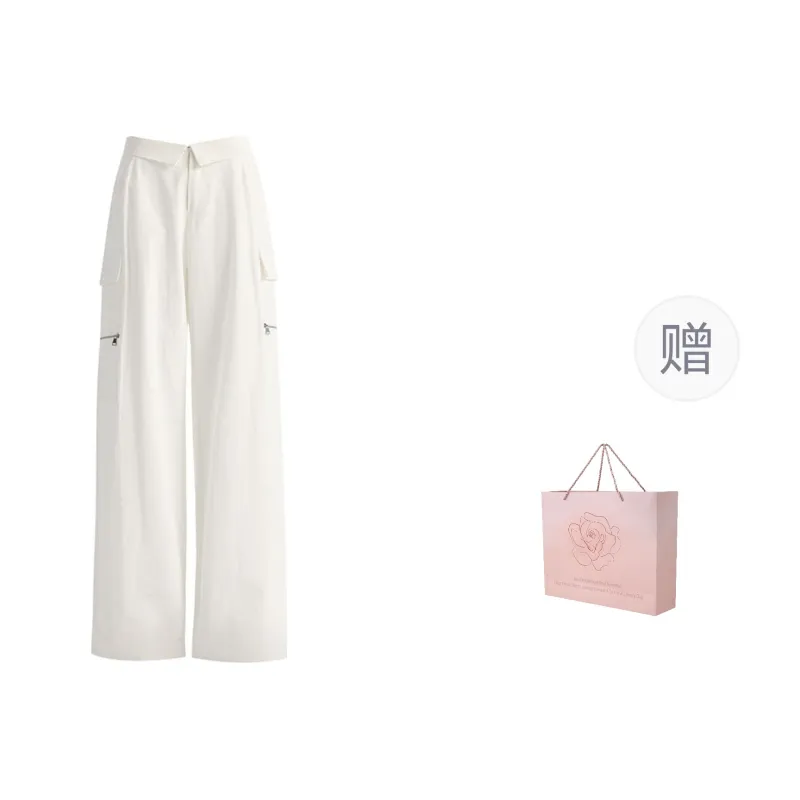 ZAZN Casual Pants Women's White-0