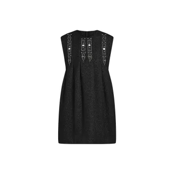 LOUIS VUITTON Stud Detail Glitter Dress