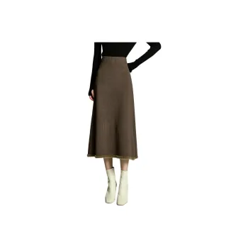 Initial Language Knit Long Skirts Women's