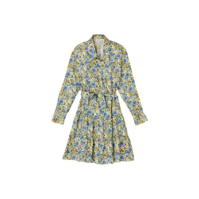 Sandro Long Sleeved Dresses Women's Multicolor-0