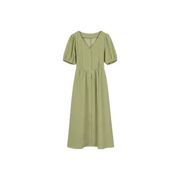 Migu Short-Sleeved Dresses Women's Fruit Green