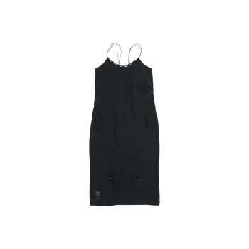 McQ Alexander McQueen Drawstring Silk Midi Dress