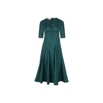 MARNI Short Sleeved Dresses Women's Green
