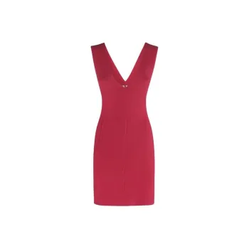 RICK OWENS V-Neck Sleeveless Dress