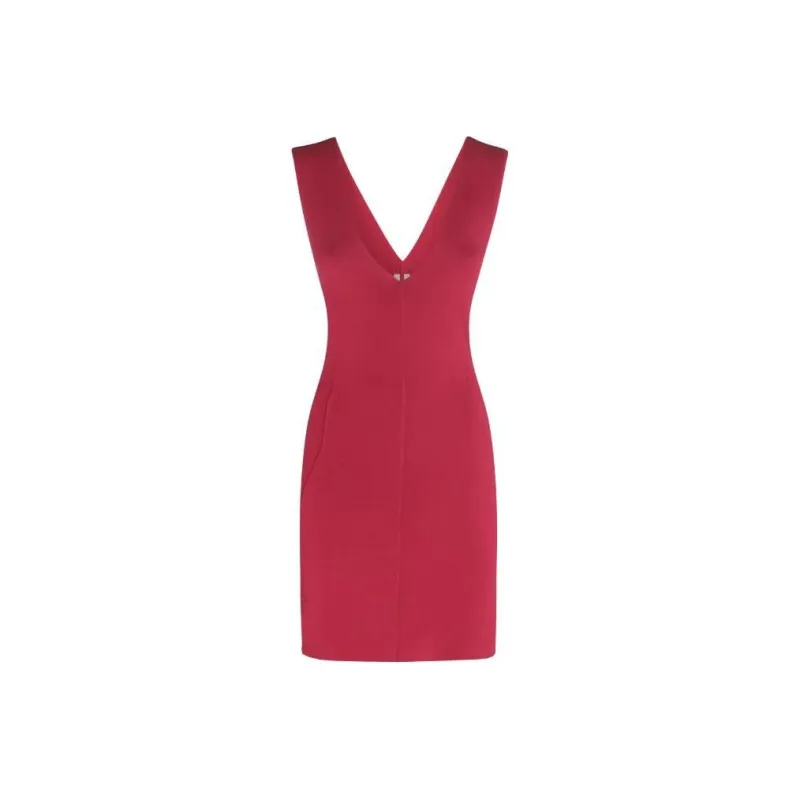 RICK OWENS V Neck Sleeveless Dress-0