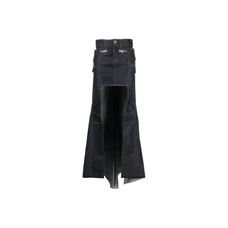 COPERNI Denim Long Skirts Women's Indigo-0