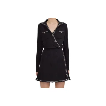 Self portrait FW22 Long Sleeved Dresses Women's Black