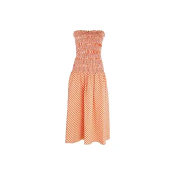 KENZO Vichy Off-The-Shoulder Dress