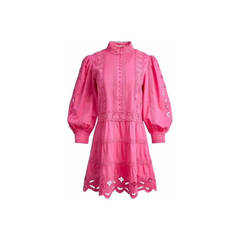 ALICE+OLIVIA Long-Sleeved Dresses Women's Rose Red-0