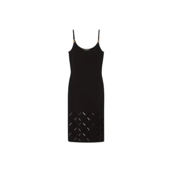VERSACE Cut Out Sleeveless Dress