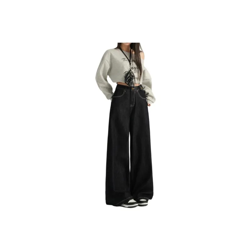 POPO.INFO Jeans Women's Dark Blue-0