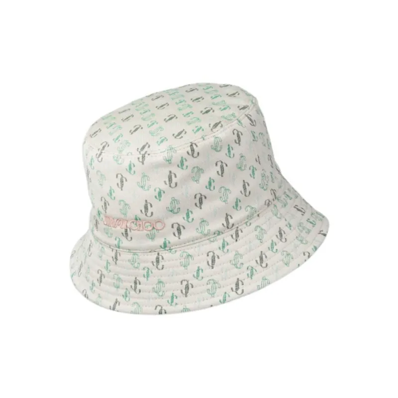 Jimmy Choo Bucket Hats Unisex White-2