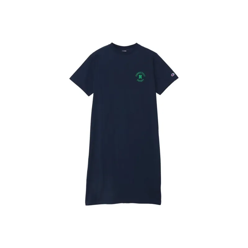 Champion SS24 Short-Sleeved Dresses Women's Marine Blue-0