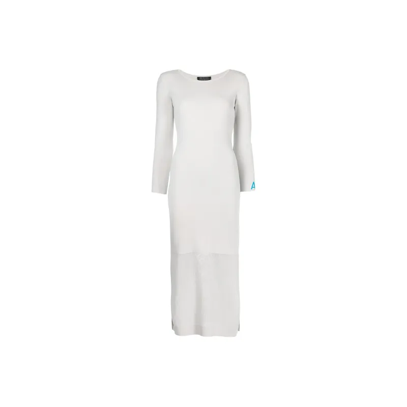 ARMANI EXCHANGEAE Long Sleeved Dress Women's Light Gray-0