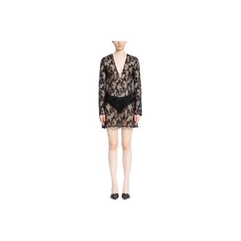 GIVENCHY Long Sleeved Dress Women's Black