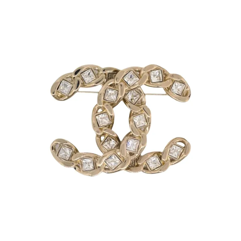 CHANEL 2019 CC logo Brooch-0