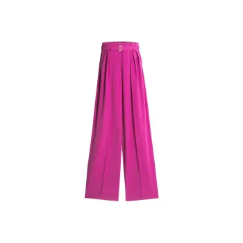 Lanvin Pleated Straight Leg Trousers