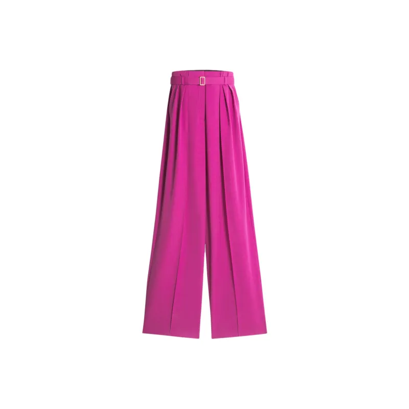 Lanvin Pleated Straight Leg Trousers-0