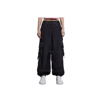 DRAGON FACE Casual Pants Women's Black