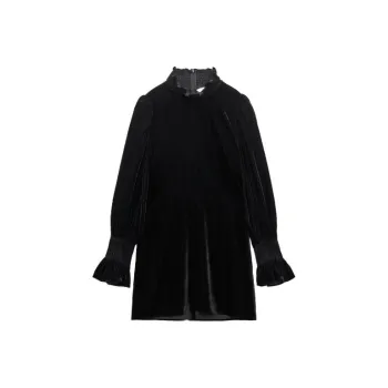 ZARA Long-Sleeved Dresses Women's Black