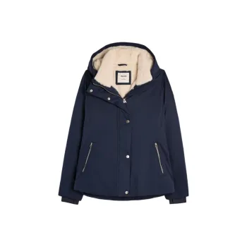 Hollister Puffer Jacket Women's Marine Blue