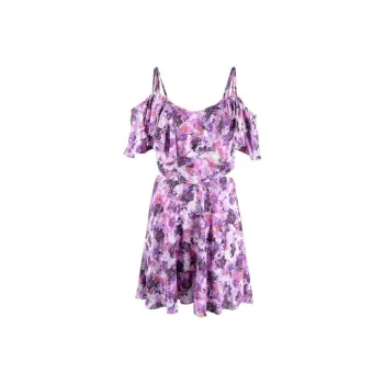 IRO NIGHT Ruffled Cold shoulder Mini Dress
