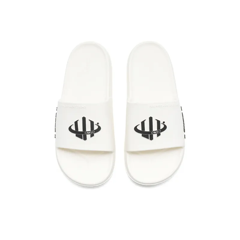Omso Slip Resistant, Odor Resistant, Quick Dry Slide Slippers Unisex Ivory White-2
