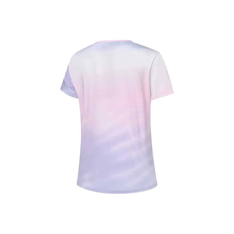 QIAODAN SS25 Regular T Shirt Women's Ice Condensed Pink Print-1