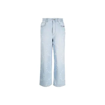 Stella McCartney Distressed High Rise Jeans