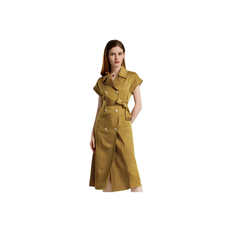 NINE WEST Short-Sleeved Dresses Women's Green Avocado-0
