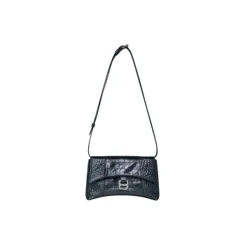 Balenciaga Cow Leather Shoulder Bag Mini Women's Blue