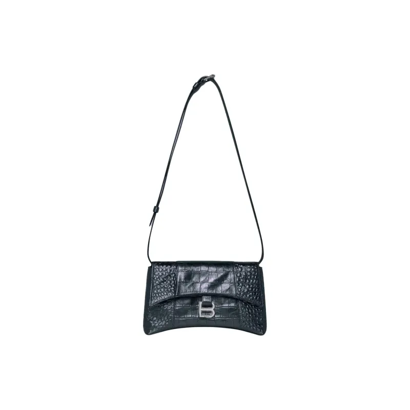 Balenciaga Cow Leather Shoulder Bag Mini Women's Blue-0